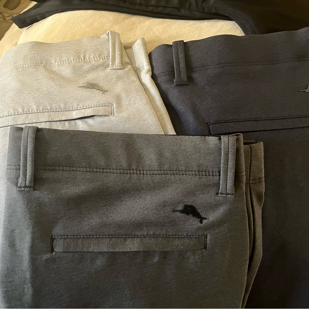 Tommy Bahama Gray Chino Shorts $28 each